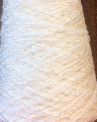 Rayon Chenille Solid - Natural (White) - 8 oz